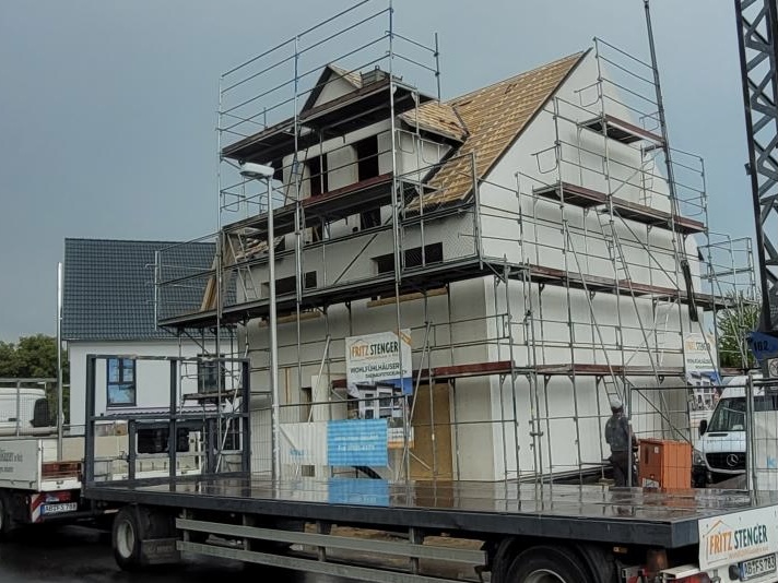Bauablauf Holzhaus in Großostheim